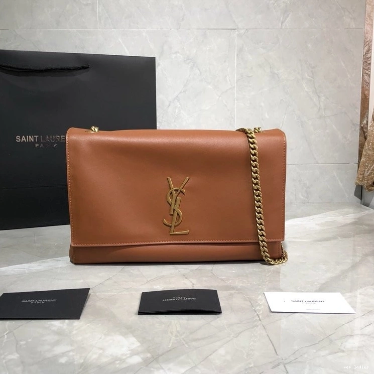 REP AND SUEDE YSL SMOOTH KATE IN LEATHER MEDIUM REVERSIBLE 0730